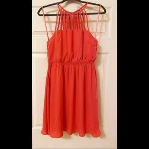 Coral Cage Dress